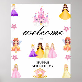 Elegant Princess Birthday Celebration Poster