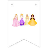 Elegant Princess Birthday Celebration Wimpelkette (Erste Fahne)