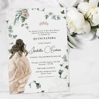 Elegant Princess Fairy Tale | Quinceañera 15. Einladung