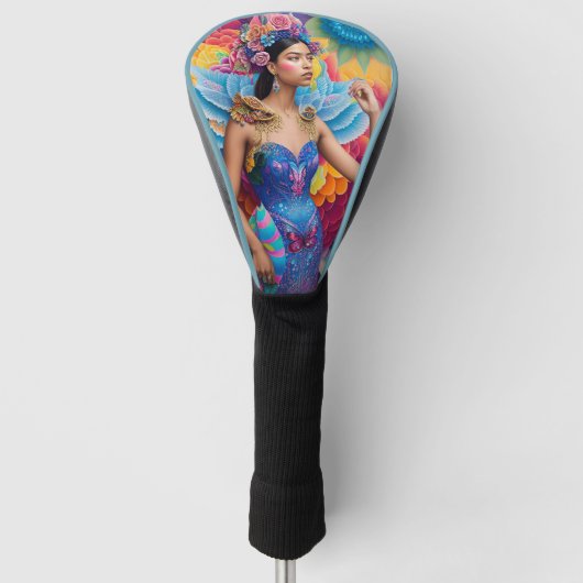 Elegant princess with wings golf headcover (Vorderseite)