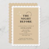 ELEGANT Probe Dinner Champagner Einladung (Vorne/Hinten)