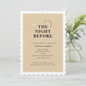 ELEGANT Probe Dinner Champagner Einladung (Stehend Vorderseite)