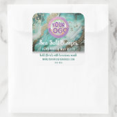 Elegant Professional Business Logo Product Labels Quadratischer Aufkleber (Tasche)