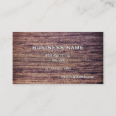 Elegant&Professional hölzerne EndVisitenkarte Visitenkarte (Rückseite)