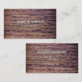 Elegant&Professional hölzerne EndVisitenkarte Visitenkarte (Vorne/Hinten)
