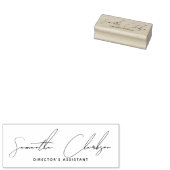 Elegant Professional Signature Handwritten Script Gummistempel (Stempel)