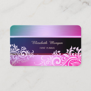 Elegant Professionell Modern  Floral Visitenkarte