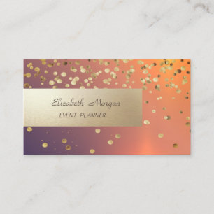Elegant Professionell, Modern, Glänzende Konfetti Visitenkarte
