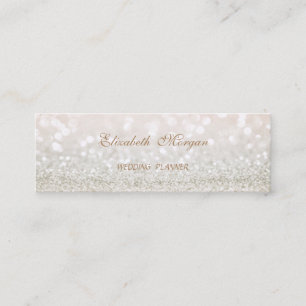 Elegant Professionell Modern Glitzernd Mini Visitenkarte