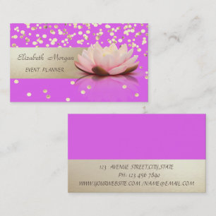 Elegant Professionell, Modern, Konfetti, Lotus Visitenkarte