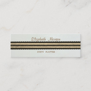 Elegant Professionell Stylisch Modern, Gestreift Mini Visitenkarte