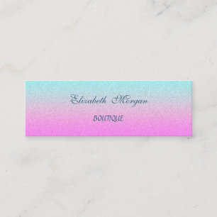 Elegant Professionell Stylisch Modern Glitzernd Mini Visitenkarte