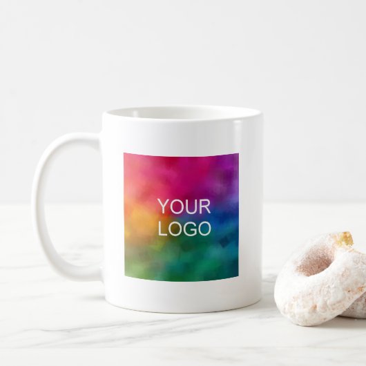 Elegant Promotional Brand Upload Your Logo Here Kaffeetasse (Mit Donut)