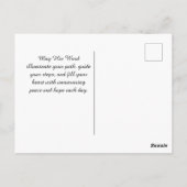 Elegant Psalm 119:105 Wasserfarbe Postkarte (Rückseite)