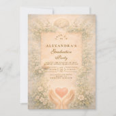 Elegant Psychology Graduate Einladung (Vorderseite)