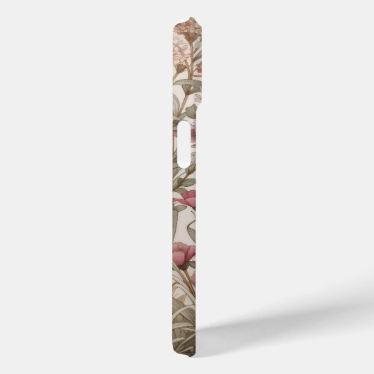 Elegant Puffin William Morris Inspiriert Case-Mate iPhone Hülle (Rückseite / Rechts)