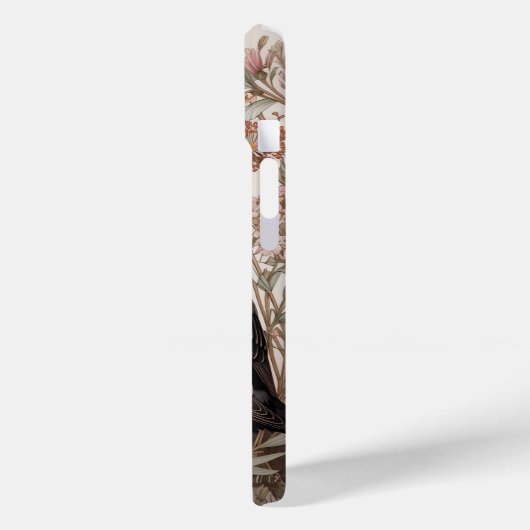 Elegant Puffin William Morris Inspiriert Case-Mate iPhone Hülle (Rückseite / Links)