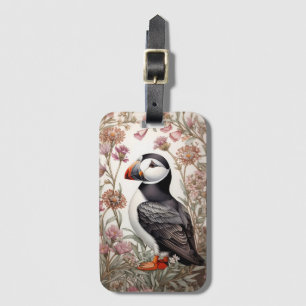 Elegant Puffin William Morris Inspiriert Gepäckanhänger