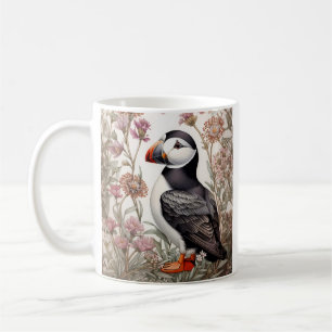 Elegant Puffin William Morris Inspiriert Kaffeetasse