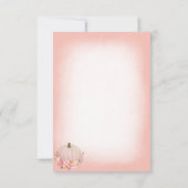 Elegant Pumpkin Baby Shower Danke Rose Gold (Rückseite)