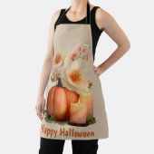 Elegant Pumpkin & Blume Halloween Schürze (InSitu)