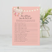 Elegant Pumpkin, der Vater Best Duwer Game kennt Einladung (Stehend Vorderseite)