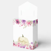 Elegant Pumpkin Floral Baby Shower Fevor Box Geschenkschachtel (Geöffnet)