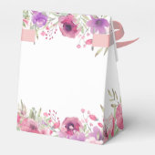 Elegant Pumpkin Floral Baby Shower Fevor Box Geschenkschachtel (Rückseite)