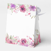 Elegant Pumpkin Floral Baby Shower Geschenkschachtel (Rückseite)