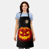 Elegant Pumpkin Halloween Apron Schürze (Getragen)