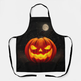Elegant Pumpkin Halloween Apron Schürze
