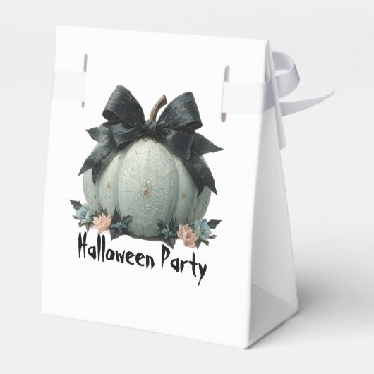 Elegant Pumpkin Halloween-Party Design Gevor Box Geschenkschachtel (Rückseite)