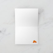 Elegant Pumpkin "Happy Fall" Mitteilungskarten (Innenseite)