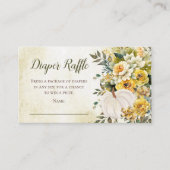 Elegant Pumpkin Harvest Baby Duwer Diaper Raffle Begleitkarte (Vorderseite)