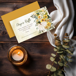 Elegant Pumpkin Harvest Baby Duwer Diaper Raffle Begleitkarte