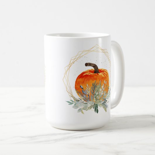 Elegant Pumpkin Kaffeetasse (VorderseiteRechts)