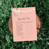 Elegant Pumpkin rät das Price Baby Duwer Game Einladung