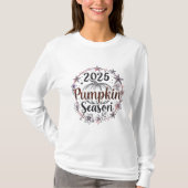Elegant Pumpkin Season 2025 - Herbstfalldesign T-Shirt (Vorderseite)