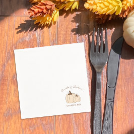 Elegant Pumpkins Hochzeit im Herbst Paper Napkin Serviette