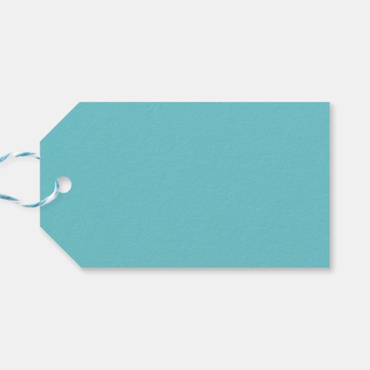 Elegant Purist Blue Enjoy Gastgeschenk Hochzeit Ta Geschenkanhänger (Rückseite Horizontal)