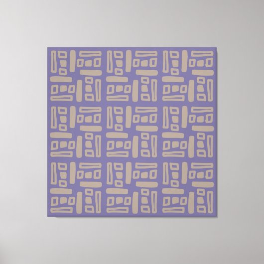 Elegant Purple  Abstract Pattern Leinwanddruck (Vorderseite)