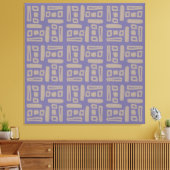 Elegant Purple  Abstract Pattern Leinwanddruck (Insitu (Wohnzimmer))