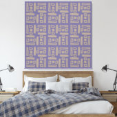 Elegant Purple  Abstract Pattern Leinwanddruck (Insitu (Schlafzimmer))