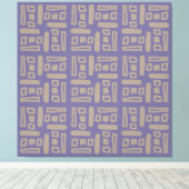 Elegant Purple  Abstract Pattern Leinwanddruck (Insitu (Holzboden))