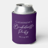 Elegant Purple Bachelorette Party Personalized Dosenkühler (Kanne Vorderseite)