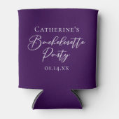Elegant Purple Bachelorette Party Personalized Dosenkühler (Vorderseite)