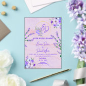 Elegant Purple Botanical Wedding Invitation Acryleinladungen (In Situ (Hochzeit))