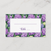 Elegant Purple Floral Border Platzkarte (Vorderseite)