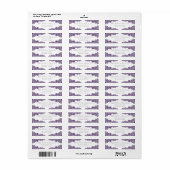 Elegant Purple Floral Lace Return Address (Vorne)