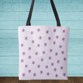 Elegant Purple Floral Watercolor Tasche